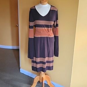 NWT Prana brown belted sweaters dress